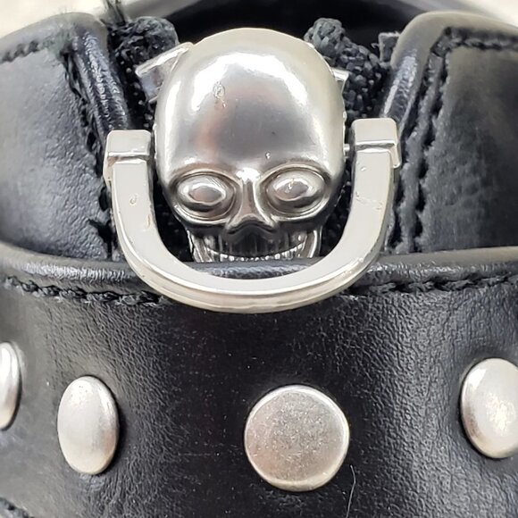 Platform Goth Boot Bootie Skull Head - Picture 7 of 13